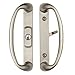 Center Keylocking Sonoma Sliding Door Handle in Brushed Nickel Fits 1-3/4