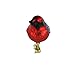 Old World Christmas Vermillion Flycatcher Glass Blown Ornament