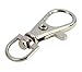 CJESLNA 40 PCS Silver Chrome Color Swivel Eye Lobster Snap Clasp Hook 1-1/2