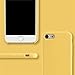 Yajuhoy iPhone 8 Case / iPhone 7 Case, Liquid Silicone Gel Rubber Case Soft Microfiber Cloth Lining Cushion Compatible with Apple iPhone 8 (2017) / iPhone 7 (2016) - Yellow