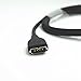 QIBOX Replacement Charging Cable Charger for Fitbit Surge Fitness Superwatch Watch Band Smart Watch Premium Quality One Year Warranty Charge (Black)