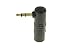 Valley Enterprises 3.5mm Female to 3.5mm Male Right Angle Gold Headphone Adapter - Black