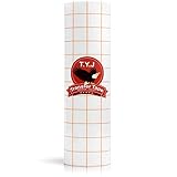 T.Y.J Transfer Tape for Vinyl, Paper Roll 12" x 16 FT Clear w/Dark Yellow Alignment Grid, Perfect for Cricut Cameo Silhouette Self Adhesive Oracal for Signs Crafts Stickers Decals, Medium Tack