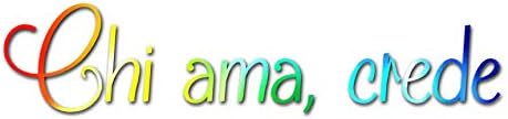 Italian Chi Ama Crede - Vinyl Decal Sticker - 12" x 2.75" - Tye Dye