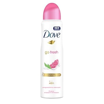 Dove Go Fresh Spray Antiperspirant Deodorant, Pomegranate and Lemon Verbena, 150ml