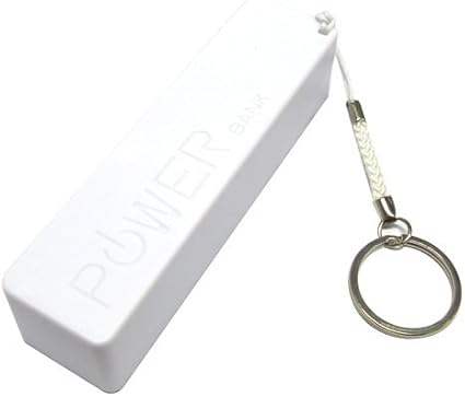 Amazon ノーブランド モバイル バッテリー ホワイト 2600mah スマートフォン 充電器 スティックタイプ キーホルダー ストラップ 付き ノーブランド 家電 カメラ