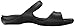 crocs Women's Cleo V Flat Sandal, Black/Black, 7 M US