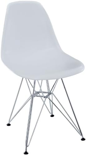 White Charles Ray Eames Eiffel Dining Side Chair FMP251310