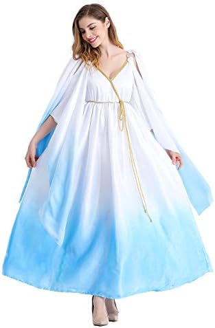 Womens Masquerade Party Greek Goddess Cosplay Dress Girls Halloween Costumes Princess Dress