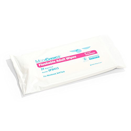 MediChoice MediChoice Flushable Wipe, Unscented, 9 In. x 13 In, 1314UFW413 (Case of 576)