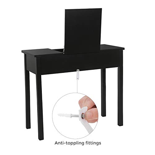 VASAGLE Vanity Set with Flip Top Mirror Makeup Dressing Table Writing