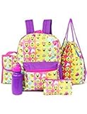 Emojination 5 Piece Backpack School Accessories Set (Ombre)