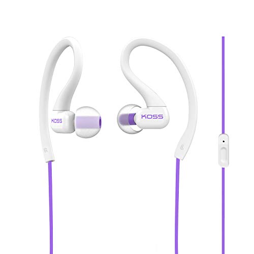 Koss Ear Clip Microphone Koss KSC32i V Sport Clip Headphones, Violet