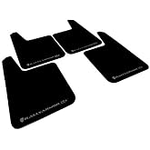 Rally Armor Larger Universal Fitment (No Hardware) Plus Black UR Mud Flap with Grey Logo FITS MF20-URP-BLK/GY