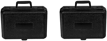 PFC 135-100-044-5SF Plastic Carrying Case, 13 1/2" x 10" x 4 3/8", Black (2-(Pack))