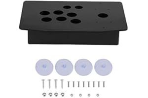 FTVOGUE DIY Panel Black Case DIY Set Kits Acrylic Panel and Inclined Cases Replacement for Game Fight Stick Joystick