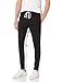 Southpole Men's Athletic Skinny Track Pants Open Bottom, Black, Large