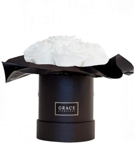 Grace Flower Box Bouquet De Fleurs Pour Bébé Blanc Amazon