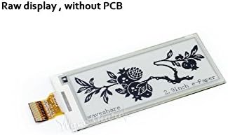 296x128 Resolution 2.9 Inch E-paper Raw Display Panel 3.3V E-Ink Electronic Paper Screen with Embedded Controller SPI Interface Support Partial Refresh for Raspberry Pi/Arduino/STM32