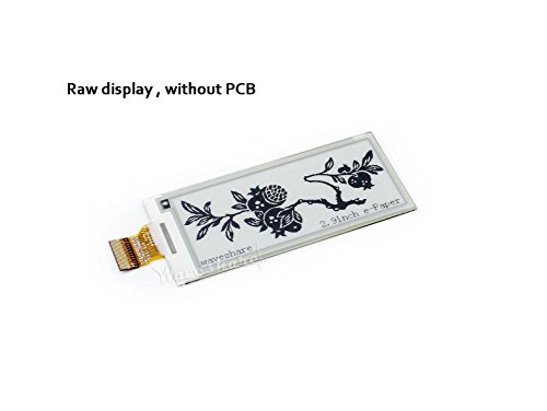 296x128 Resolution 2.9 Inch E-paper Raw Display Panel 3.3V E-Ink Electronic Paper Screen with Embedded Controller SPI Interface Support Partial Refresh for Raspberry Pi/Arduino/STM32