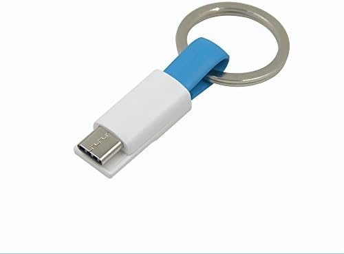USB Keychain Data Cable,MINI-TYPE-C- Charger Cable, Fast Charge and Data Transfer (BL TYPE-C (9 cm))