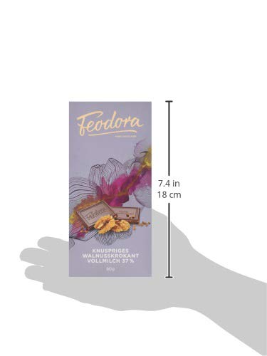 Feodora Feodora Flachtafel Walnusskrokant, 1er Pack (1 x 80) – Bild 4