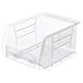 Akro-Mils 30210 Plastic Storage Stacking AkroBin, 5-Inch by 4-Inch by 3-Inch, Clear, Case of 24 primary
