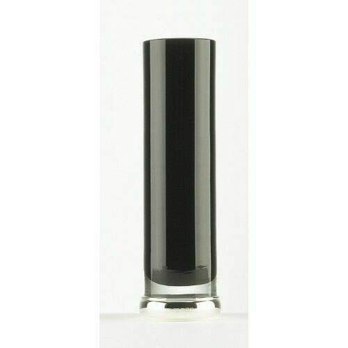 Broadway & Co - Sterling Silver - Black Glass and Silver VASE - 9"