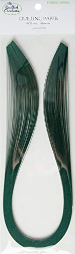 Quilled Creations 1110 Quilling Paper, Forest Green