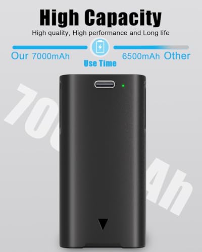 REACELL 7000mAh Rechargeable Battery Compatible for Eufy E340 C31 Video Doorbell, 3.7V Backup Battery Long-Lasting, Quick-Release, Easy to Install and Remove, Pack with USB-C Cable (2026 New Version)