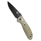 Benchmade, Mini Griptilian 556SN, EDC Folding Knife, Drop-Point Blade, Manual Open, AXIS Locking Mechanism, Coated Finish, Made in USA