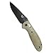 Benchmade, Mini Griptilian 556SN, EDC Folding Knife, Drop-Point Blade, Manual Open, AXIS Locking Mechanism, Coated Finish, Made in USA
