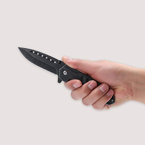 Lichamp Tactical Folding Pocket Knife for Men, 6Pack Flip Knife Spring