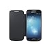 Samsung Flip Premium Case Cover for Samsung Galaxy S4 Mini - Black
