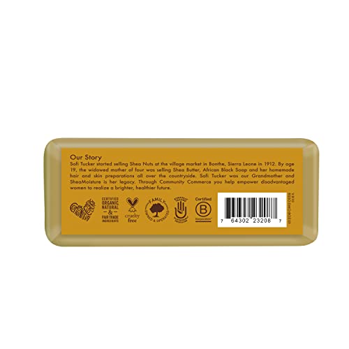 SheaMoisture Bar Soap For Body And Face For Dry Skin With Raw Shea