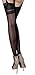 Rose Sakura ultra thin sheer thigh high rib top stockings 3 PAIRS pack by Jetsan (3 pairs black grey nude backseams)