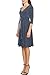 KAYLYN KAYDEN KLKD Women's 3/4 Sleeve Knee Length Self-Tie Faux Wrap Dress Made In U.S.A.