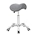 Antlu Saddle Stool Rolling Chair for Office Massage Salon Kitchen Spa Drafting,Adjustable Hydraulic with Wheels (Gray)