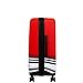 Concept One Ful Disney Striped Mickey Mouse Hard Sided Luggage, Red 21 inch