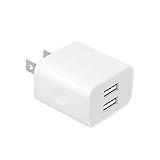 USB Wall Charger,High Speed 2-Port USB Home Travel Charger Plug Power Adapter for iPhone 4/4S/5/5s/6/6s Plus,Samsung Galaxy S6 S5 S4 S3,Smartphones,Tablets and More-White