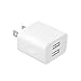 USB Wall Charger,High Speed 2-Port USB Home Travel Charger Plug Power Adapter for iPhone 4/4S/5/5s/6/6s Plus,Samsung Galaxy S6 S5 S4 S3,Smartphones,Tablets and More-White