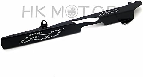 HONGK- Black Chain Guard Cover Compatible with Yamaha YZF R1 R1000 2002 2003 [B06W2LKDZH]