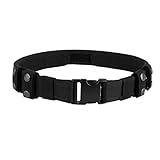 AIRSSON Heavy Duty Belt Tactical Combat Police Utility Belt 1.5 inch Load Bearing with Quick Release Buckle (Tactical Belt+Keeper)