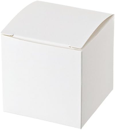 White Gift Boxes 3x3x3 inches, 50 Count White Cardboard Boxes with Lids for Gifts Crafting Cupcake Packaging Boxes (White)