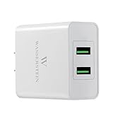 Quick Charge 3.0 2 Port USB Charger by Wasserstein for Arlo Pro, Arlo Pro 2, Galaxy S8, S8 Plus, LG G6, LG G5, iPhone, iPad & More