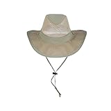 Dorfman Pacific Co. Men's Mesh Safari Hat, Fossil, XX-Large