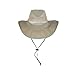 Dorfman Pacific Co. Men's 7 Piece Suplex Pinch Front Safari Hat, Fossil, XX-Large