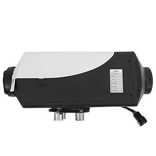 DOMINTY New 24V Air Diesel Fuel Heater 5KW Vehicle Heater LCD Monitor Silencer 5000W for Trucks Boats Bus Cars Motor-Homesvans Caravans RV's Camping Trailers Black