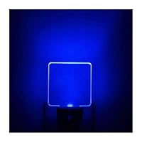 Bright Blue Glow, Auto ON/OFF Plug In LED Night Light with Dusk to Dawn Sensor [Pack of 2]
