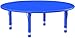 Flash Furniture Wren 45'' Round Blue Plastic Height Adjustable Activity Table